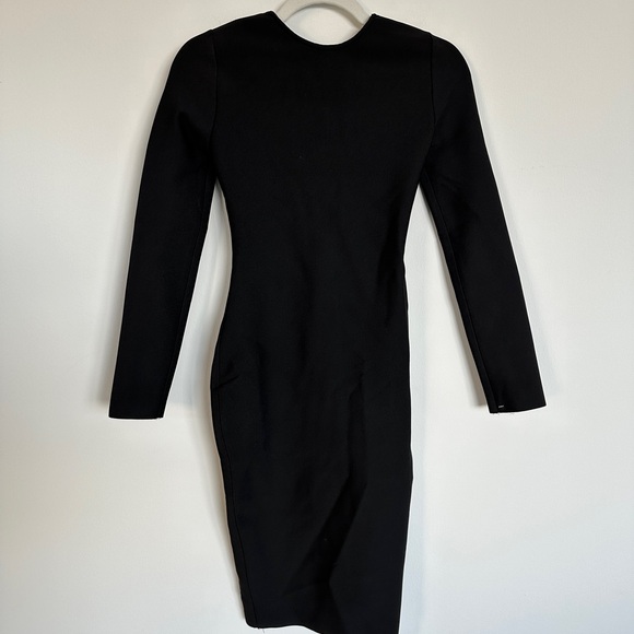 Mew Mews Nina Plunge Reversible Bandage Midi Dress In Black | Size XS NWT - Picture 11 of 15